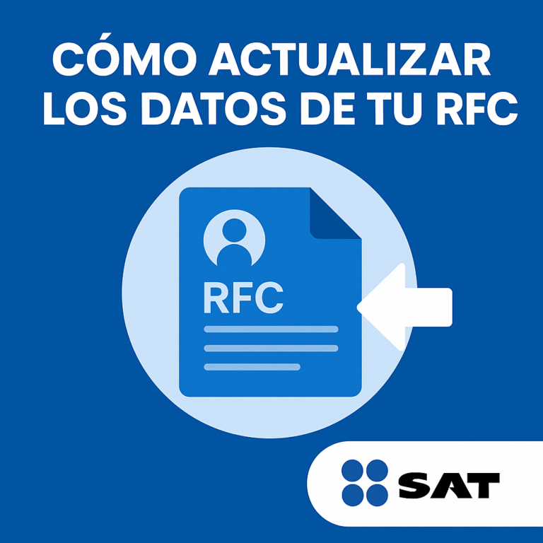 Cómo actualizar los datos de tu RFC