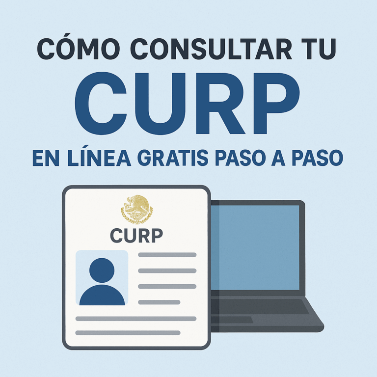 Cómo consultar tu CURP en línea gratis paso a paso