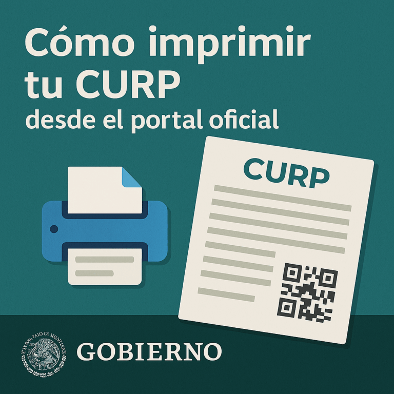 Cómo imprimir tu CURP desde el portal oficial