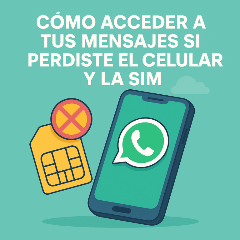 Cómo acceder a tus mensajes si perdiste el celular y la SIM