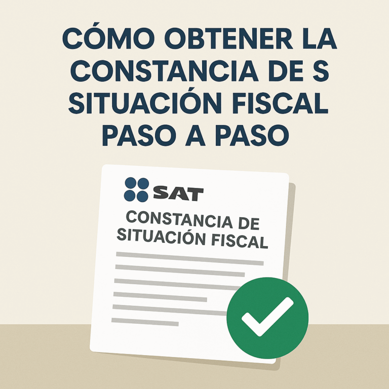 Cómo Obtener la Constancia de Situación Fiscal Paso a Paso